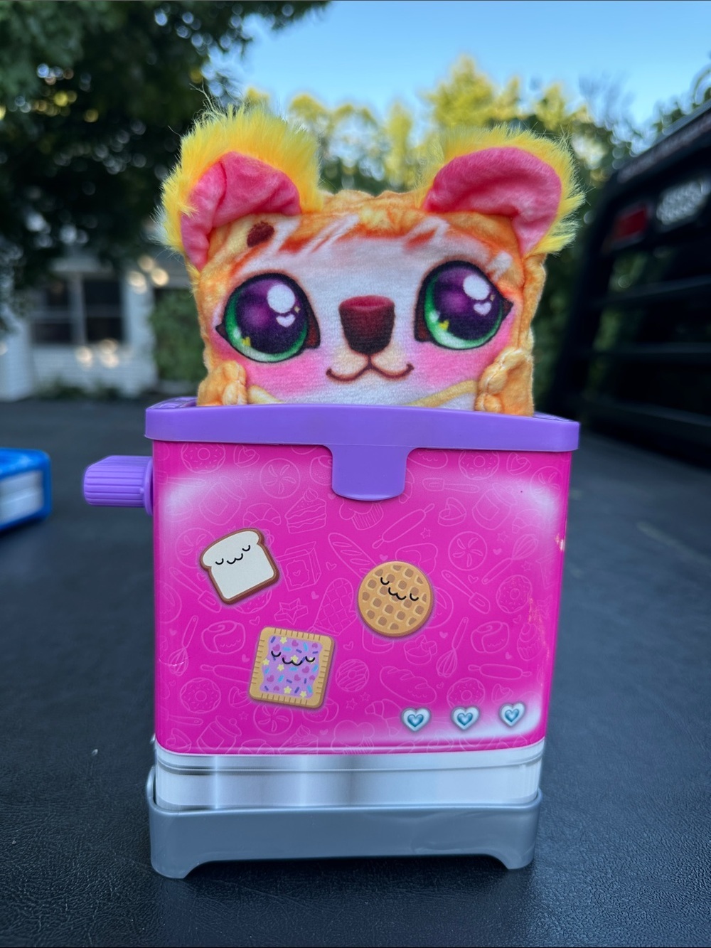 Plush Pop-Up Pet Surprise - Pink, Purple & Yellow